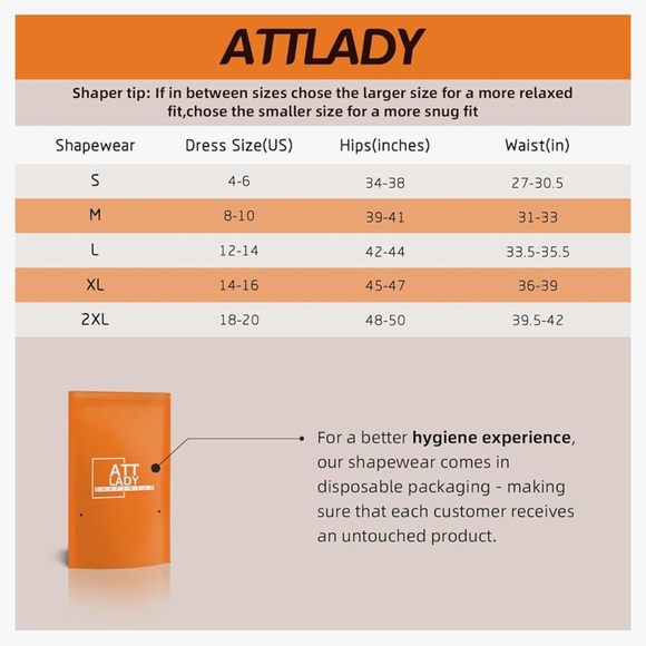 NWT ATTLADY Women Shapewear Mid-waist Shorts Body Shaper Shorts Thigh Slimmers - Picture 6 of 9